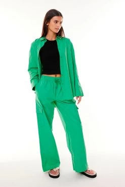 Cruise Day Fresh Mint Cotton Shirt