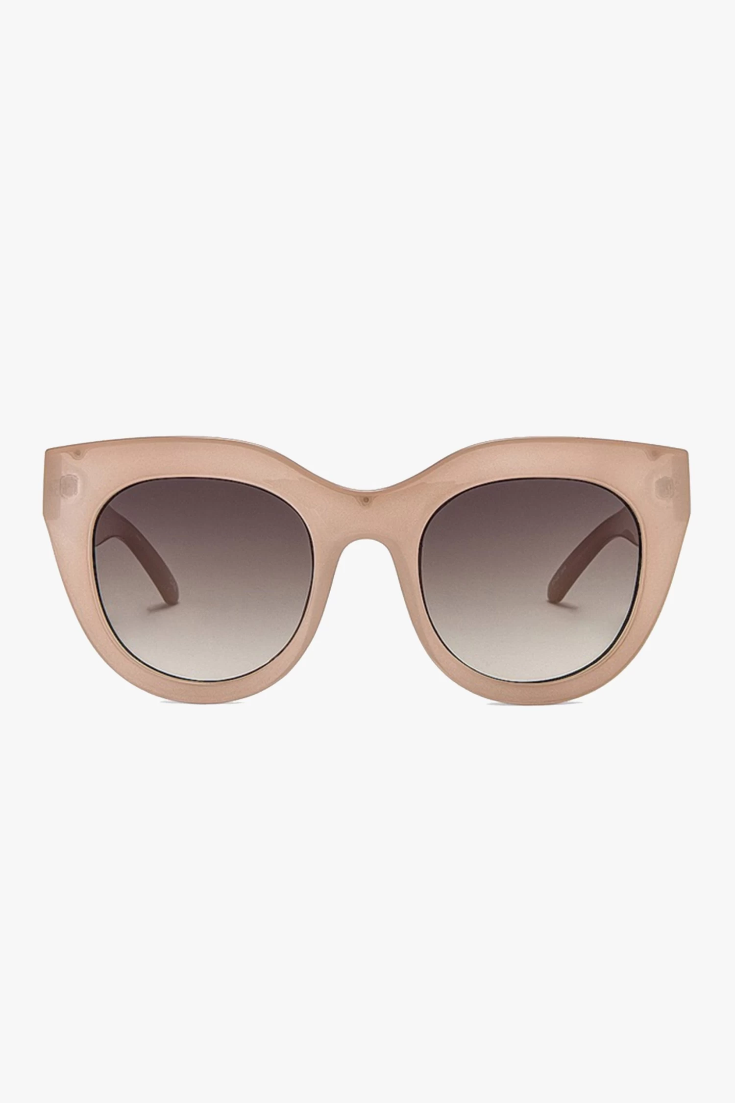 Le Specs Air Heart Oversized Cat Eye Oatmeal Sunglasses 3 Le Specs Air Heart Oversized Cat Eye Oatmeal Sunglasses