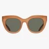 Le Specs Air Heart Cat Eye Caramel Khaki Lens Sunglasses 2 Le Specs Air Heart Cat Eye Caramel Khaki Lens Sunglasses -Fashion Clothing Store airheartkhakitan
