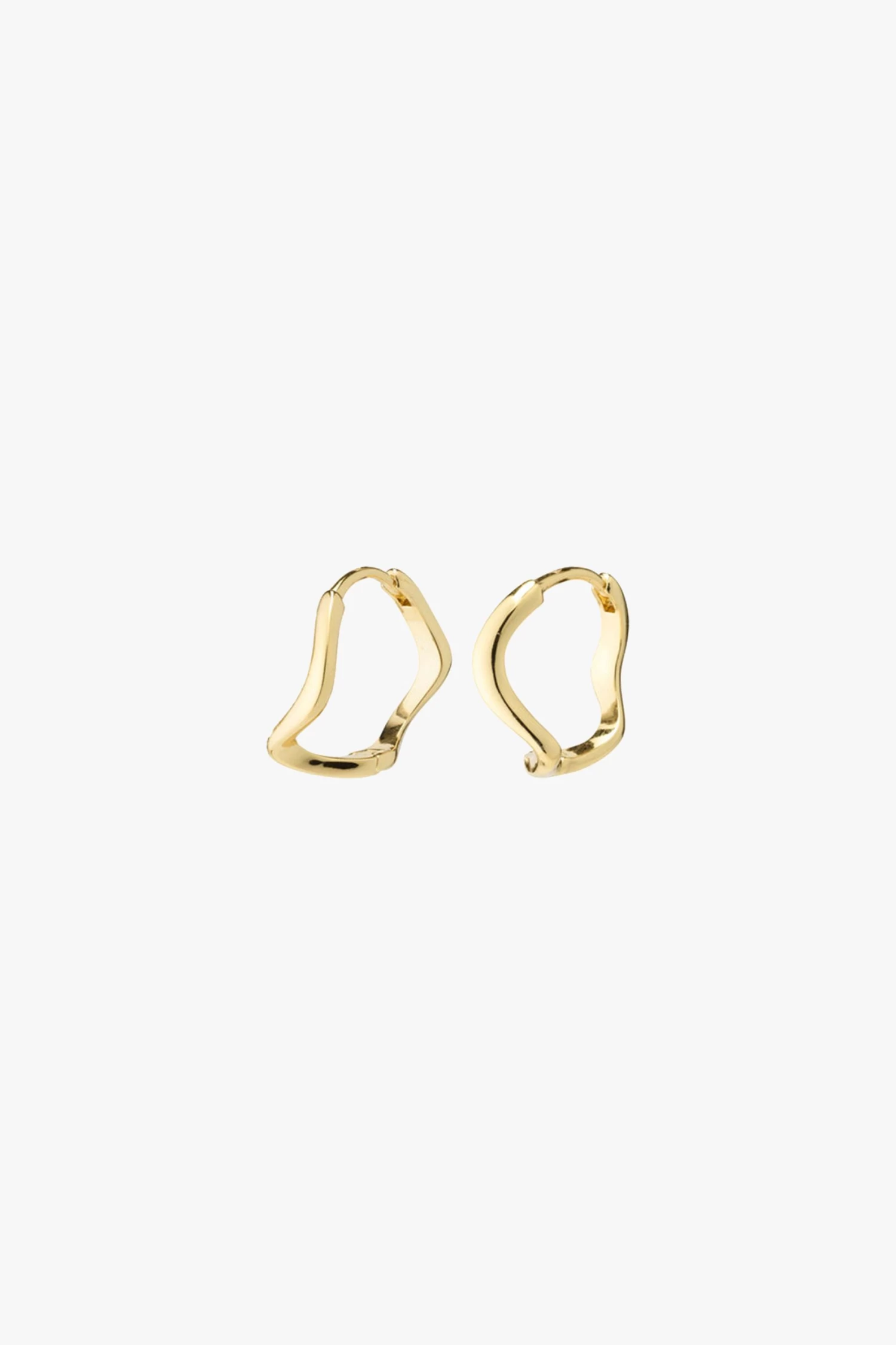 Pilgrim Alberte Organic Shape Hoop Earrings Gold 4 Pilgrim Alberte Organic Shape Hoop Earrings Gold - Image 2