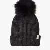 Brixton Alison Black Grey Beanie With Pompom 2 Brixton Alison Black Grey Beanie With Pompom -Fashion Clothing Store alisonbeanieblack