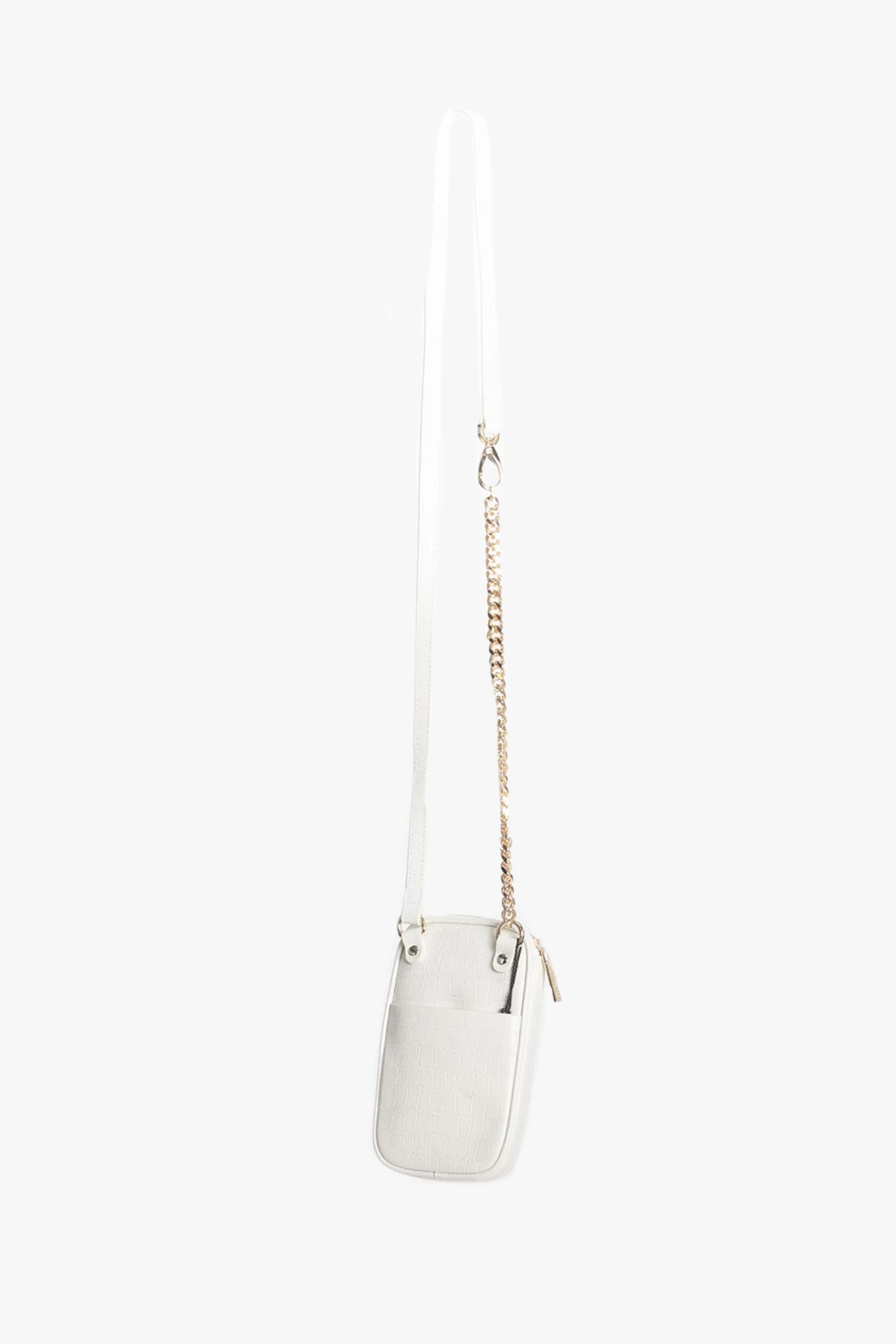 Attached To Me Ivory Croc Gold Hardware Leather Bag 4 Attached To Me Ivory Croc Gold Hardware Leather Bag - Image 2