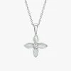 Mother Of Pearl Clover Sterling Silver Necklace 1 Mother Of Pearl Clover Sterling Silver Necklace -Fashion Clothing Store bigcandleguide