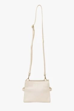Birdie White Mini Top Handle Square Crossbody Bag -Fashion Clothing Store birdiecrossbodybagwhitemini