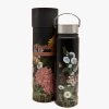 Flower Power Black Floral 650ml Bottle EOL 1 Flower Power Black Floral 650ml Bottle EOL -Fashion Clothing Store blackfloralbottle600ml