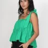 Bowie Apple Green Tiered Top -Fashion Clothing Store bowie top apple 45 1000x 1