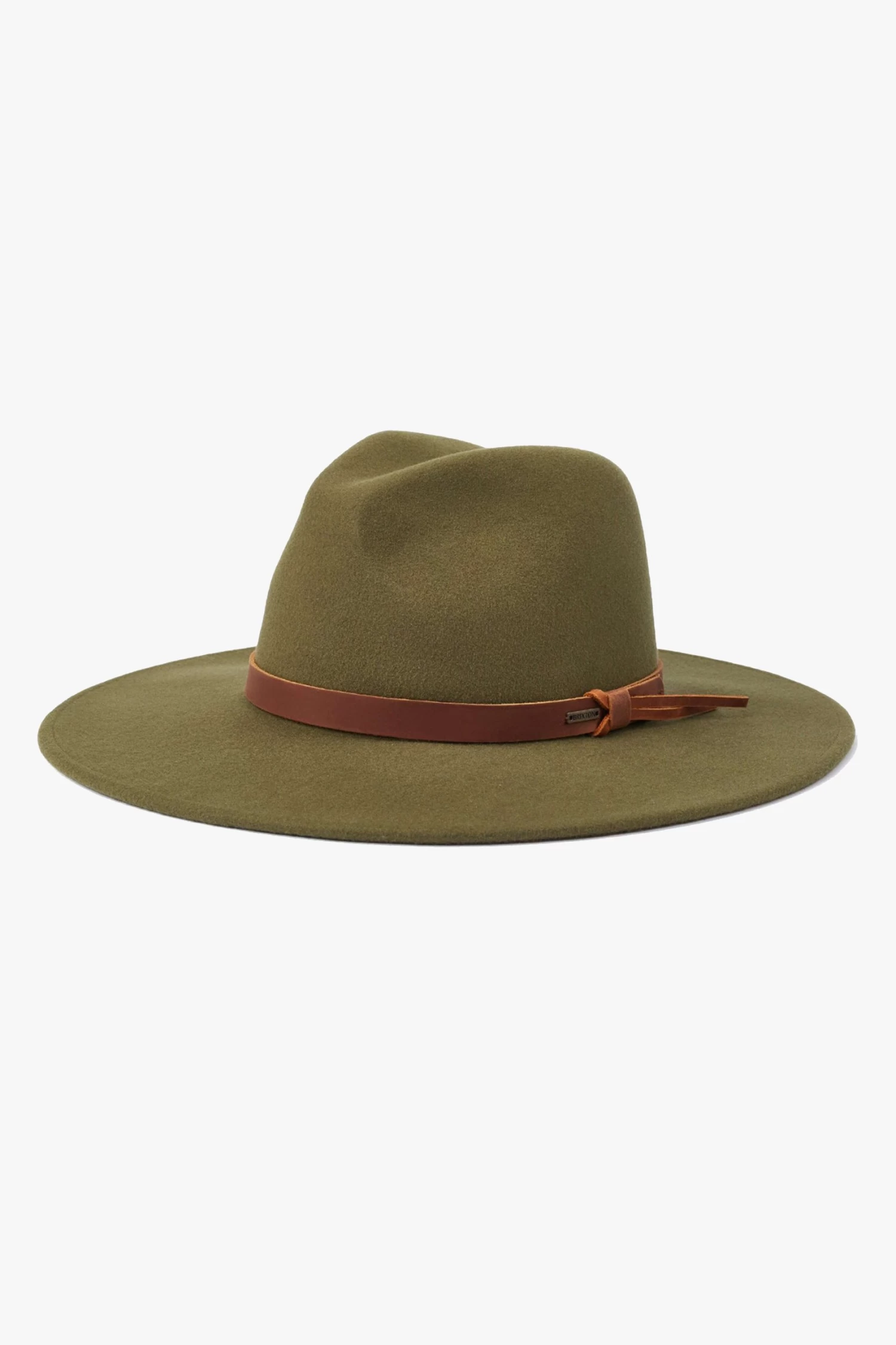 Brixton Field Proper Military Olive Felt Hat 3 Brixton Field Proper Military Olive Felt Hat