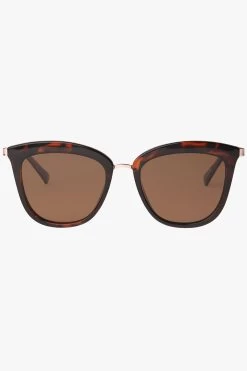 Le Specs Caliente Tort Gold Arms Brown Polarised Lens Sunglasses