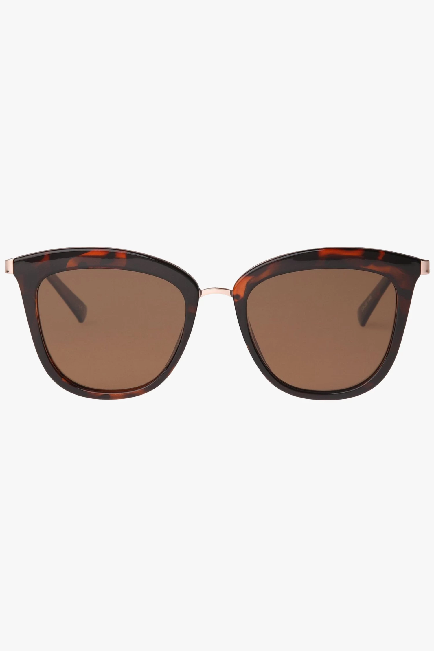 Le Specs Caliente Tort Gold Arms Brown Polarised Lens Sunglasses 3 Le Specs Caliente Tort Gold Arms Brown Polarised Lens Sunglasses