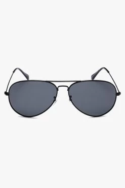Commando Aviator Caviar Black Black Lens Sunglasses