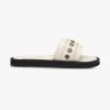 Cleo Off White Leather Slide With Gold Charms 2 Cleo Off White Leather Slide With Gold Charms -Fashion Clothing Store cleooffwhite