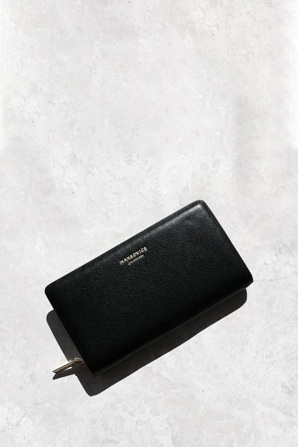 The Dion Pebbled Gold Wallet Black 4 The Dion Pebbled Gold Wallet Black - Image 2