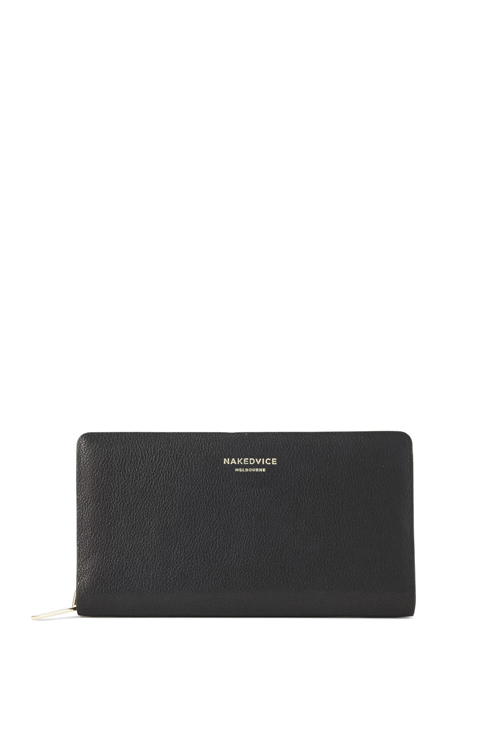 The Dion Pebbled Gold Wallet Black 3 The Dion Pebbled Gold Wallet Black