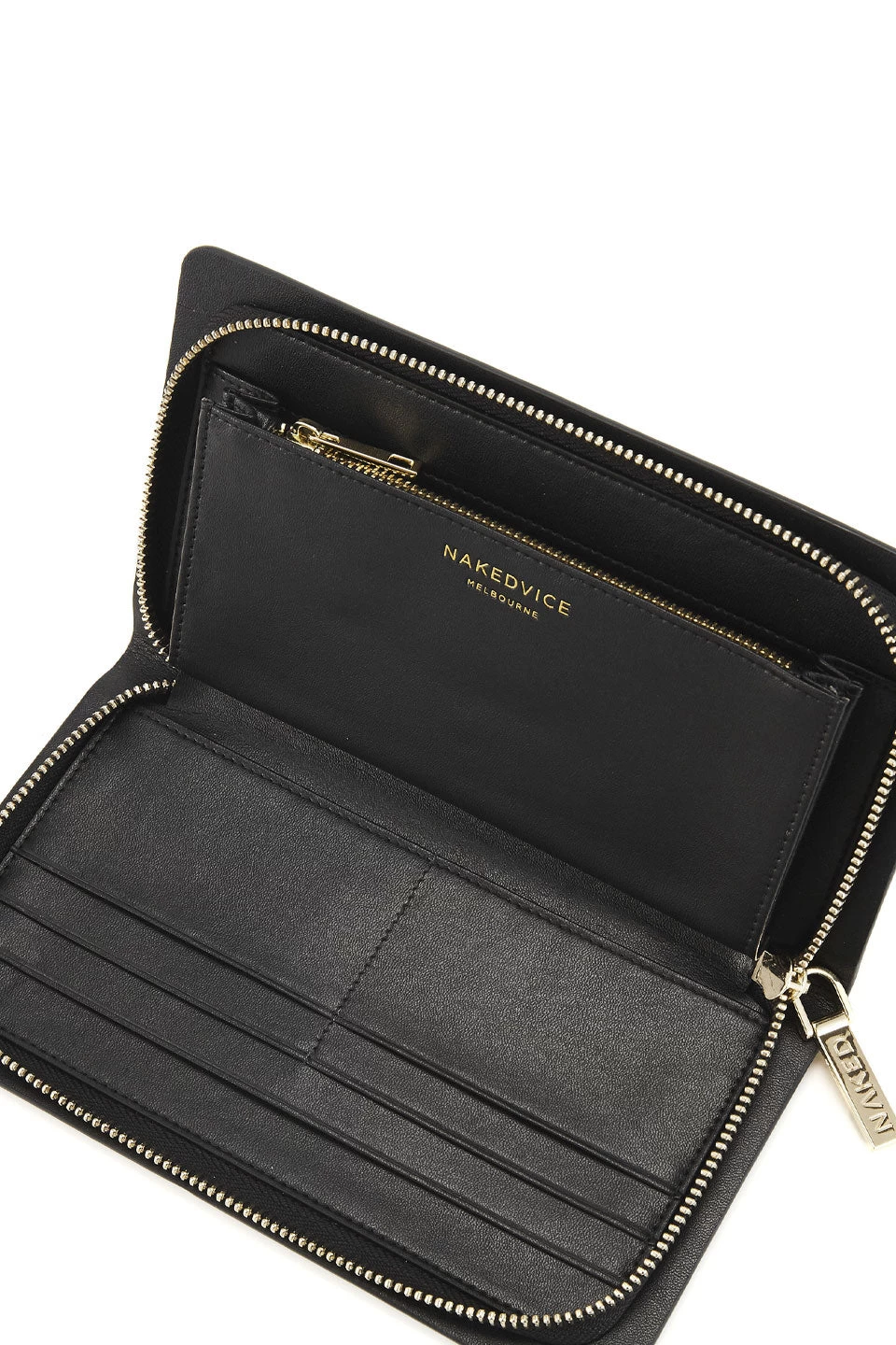 The Dion Pebbled Gold Wallet Black 9 The Dion Pebbled Gold Wallet Black - Image 7