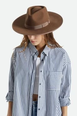 Brixton Jo Rancher Dark Tan Wide Brim Chocolate Band Wool Felt Fedora Hat 7 Brixton Jo Rancher Dark Tan Wide Brim Chocolate Band Wool Felt Fedora Hat -Fashion Clothing Store ebd6ee82314ef1af03c7d61fdb3e3218c6c2af60 1