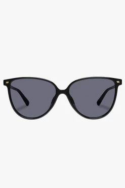 Le Specs Eternally Thin Frame Black Smoke Lens Sunglasses