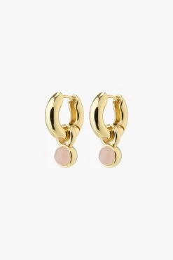 Pilgrim Evah Rosa Hoop Recycled Gold Plated Earrings