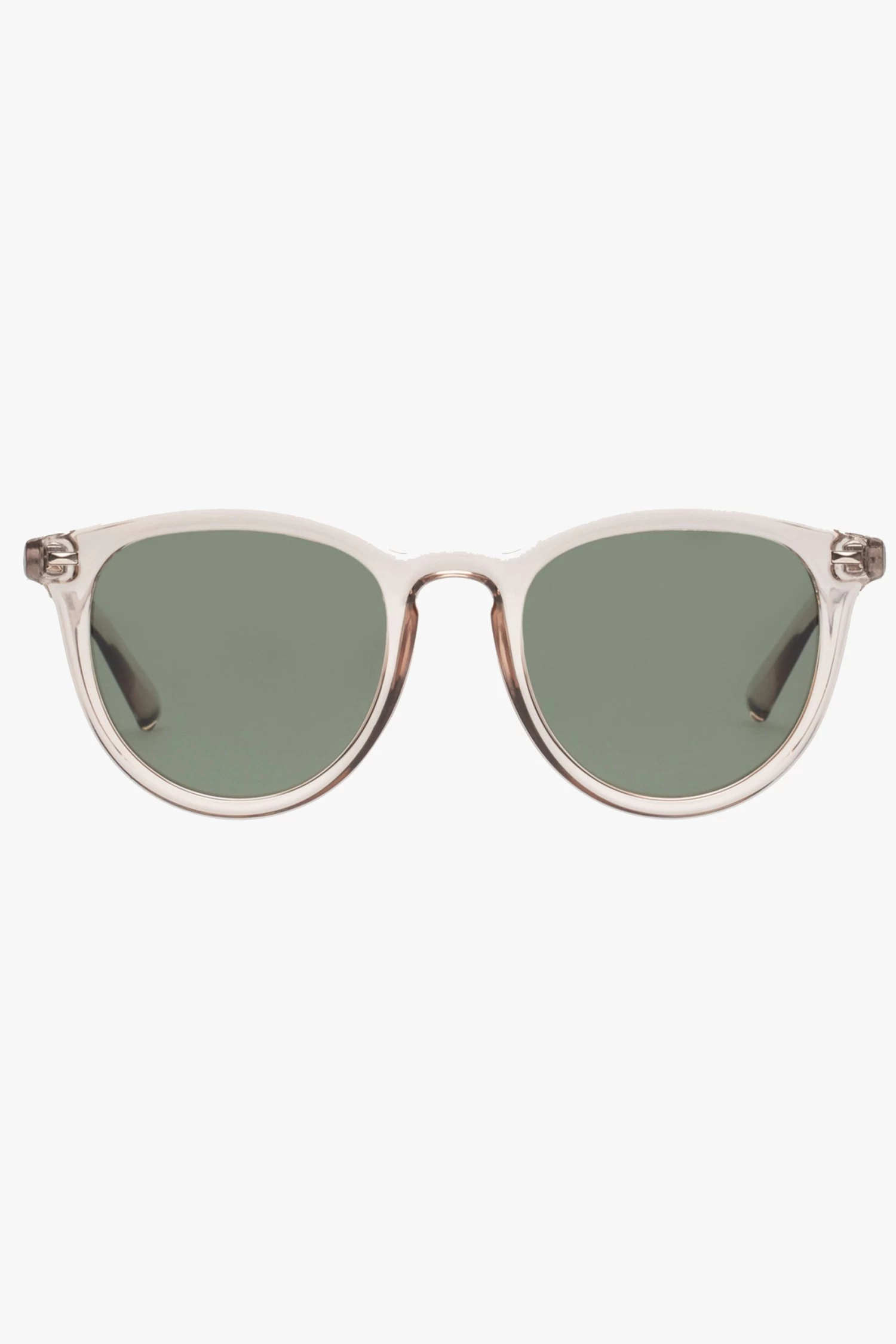 Le Specs Fire Starter Round Clear Stone Khaki Polarised Lens Sunglasses 3 Le Specs Fire Starter Round Clear Stone Khaki Polarised Lens Sunglasses