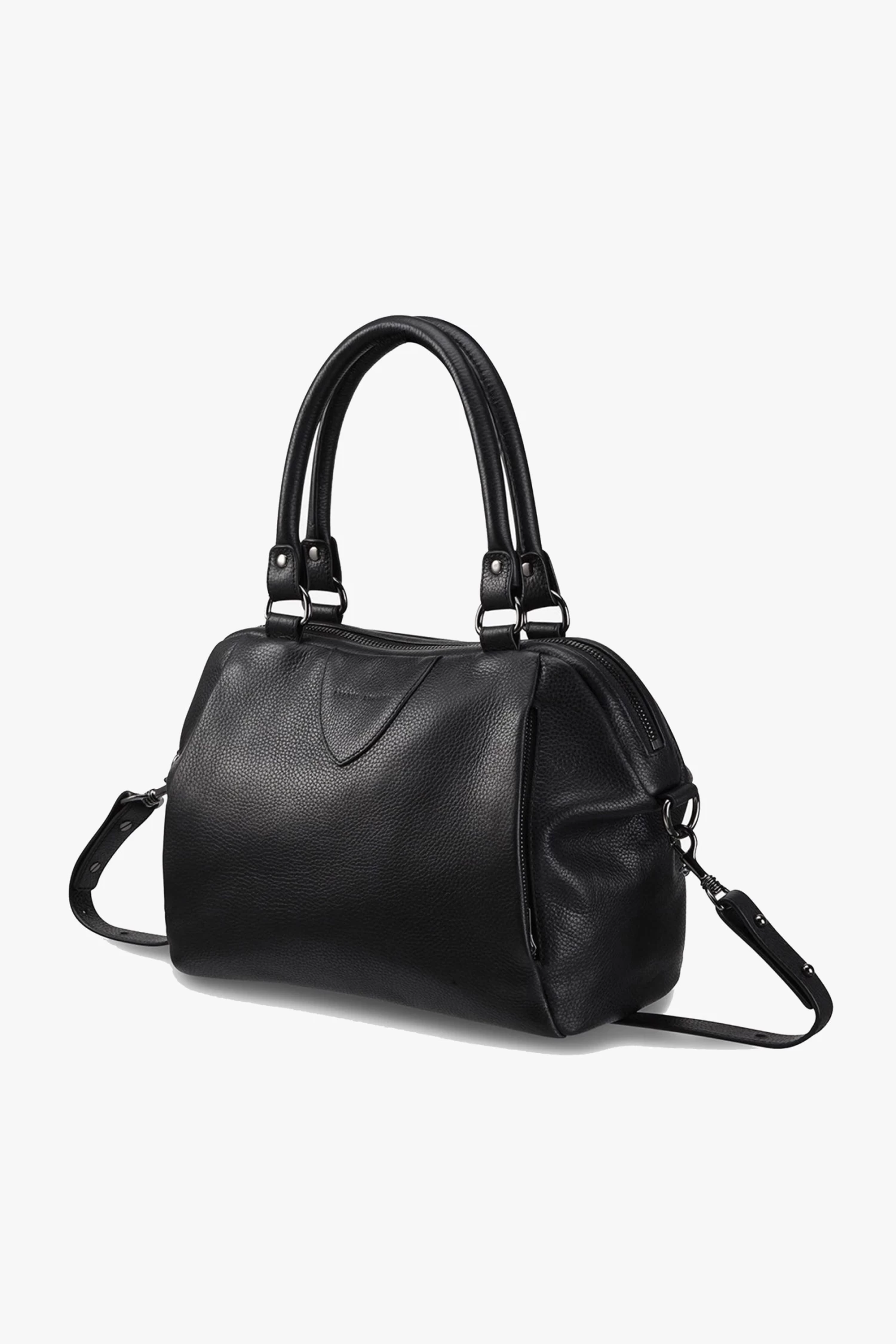 Force Of Being Black Leather Handbag 5 Force Of Being Black Leather Handbag - Image 3