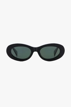 Frankie Black Oval Sunglasses 8 Frankie Black Oval Sunglasses -Fashion Clothing Store frankieglassesblack2