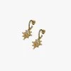 Goddess Charm Gold Sleeper Earrings 2 Goddess Charm Gold Sleeper Earrings -Fashion Clothing Store goldhangingearrings