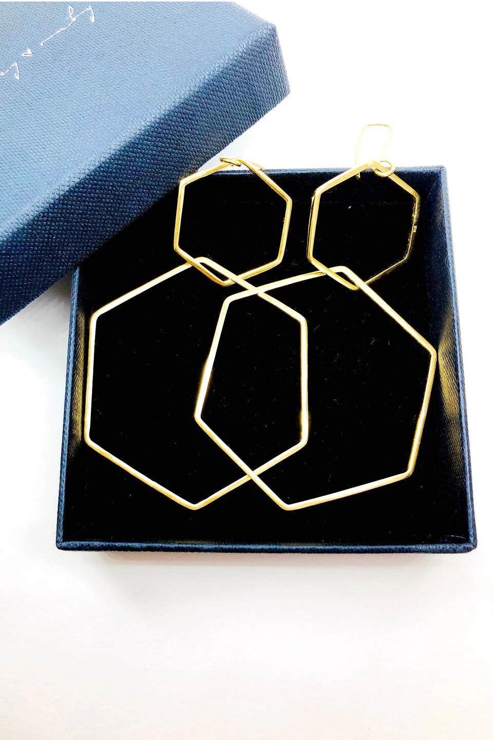 Hexagon 2 Piece Earring 4 Hexagon 2 Piece Earring - Image 2