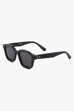 Harley Black Rounded Square Sunglasses