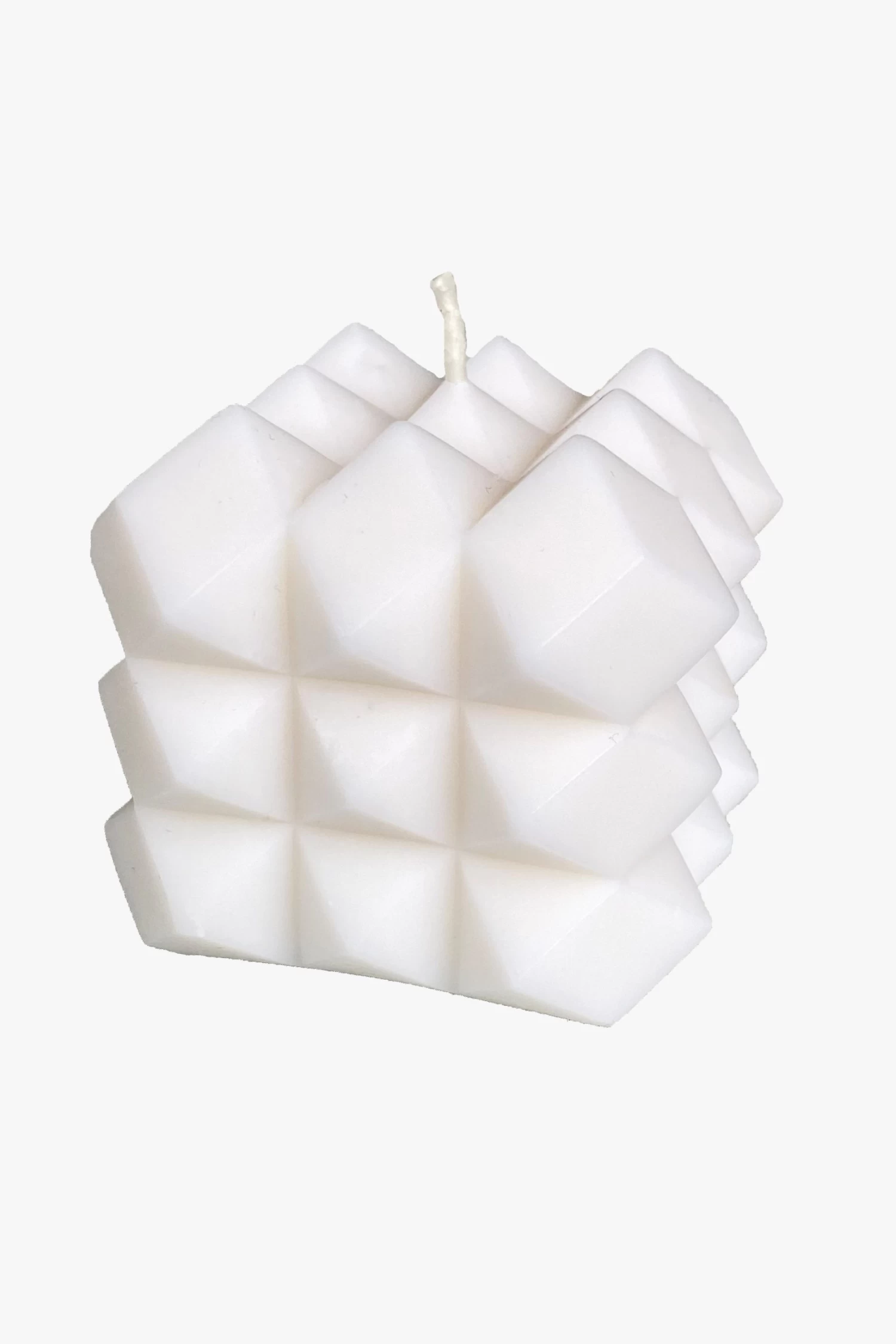Hector Rubics Cube White Unscented Candle H5cm X 5.5cm 3 Hector Rubics Cube White Unscented Candle H5cm X 5.5cm