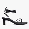Honey Black Ankle Strap Mid Heel -Fashion Clothing Store honeymidheelblack5