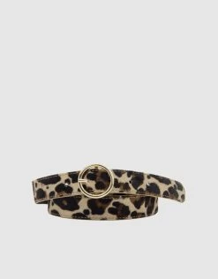 Logan Leopard Leather Belt