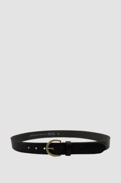 Brookline 32mm Black Leather Belt With Brass Buckle -Fashion Clothing Store http static.theiconic.com .au p loop leather co 6197 266958 2