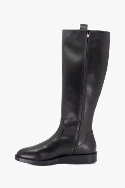 Huntley Black Low Heel Tall Boot -Fashion Clothing Store huntleytallblackboots2