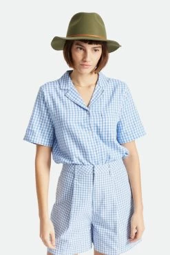 Brixton Wesley Fedora Military Olive Wool Felt Hat 8 Brixton Wesley Fedora Military Olive Wool Felt Hat -Fashion Clothing Store jizy5hrcpxv0lpahazhk 1