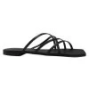 Juniper Black Strappy Flat Slide 1 Juniper Black Strappy Flat Slide -Fashion Clothing Store juniper slide 2copy