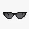 Kiss Kiss Black Cat Eye Sunglasses 2 Kiss Kiss Black Cat Eye Sunglasses -Fashion Clothing Store kisskissblack2