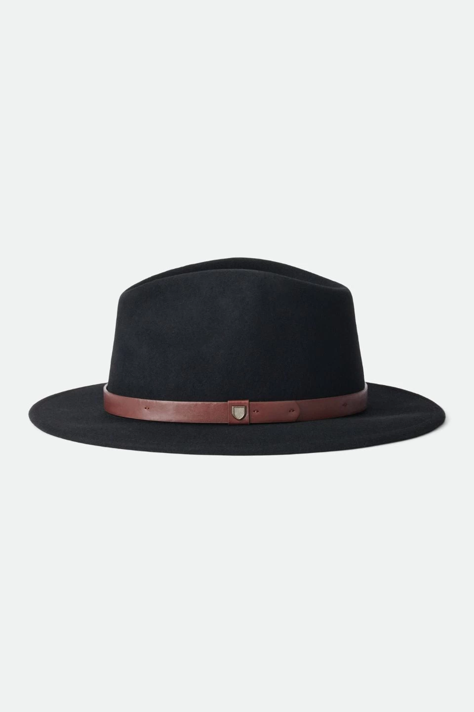 Brixton Messer Fedora Black Wool Felt Hat 8 Brixton Messer Fedora Black Wool Felt Hat - Image 6