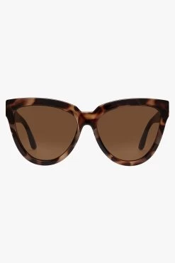 Le Specs Liar Liar Oversized Catseye Tort Brown Lens Sunglasses