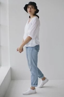 Love Linen Bucket Hat Black -Fashion Clothing Store linen bucket black 2