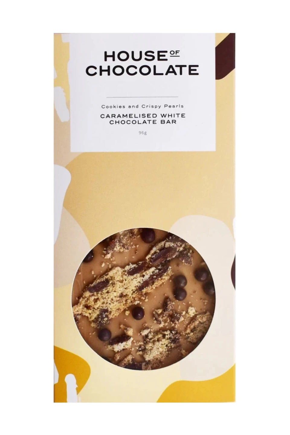 Caramelised White Chocolate Cookies + Pearls Chocolate Bar 3 Caramelised White Chocolate Cookies + Pearls Chocolate Bar