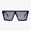 Malibu Oversized Flat Top Square Black Sunglasses 2 Malibu Oversized Flat Top Square Black Sunglasses -Fashion Clothing Store malibuglasses