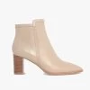 NUDE Marlee Mid Heel Bone Ankle Boot 1 NUDE Marlee Mid Heel Bone Ankle Boot -Fashion Clothing Store marleenudeboots4
