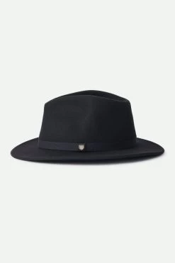 Brixton Messer Packable Fedora Black Wool Felt Hat -Fashion Clothing Store mawe1iz8dgifnb5f6820 1
