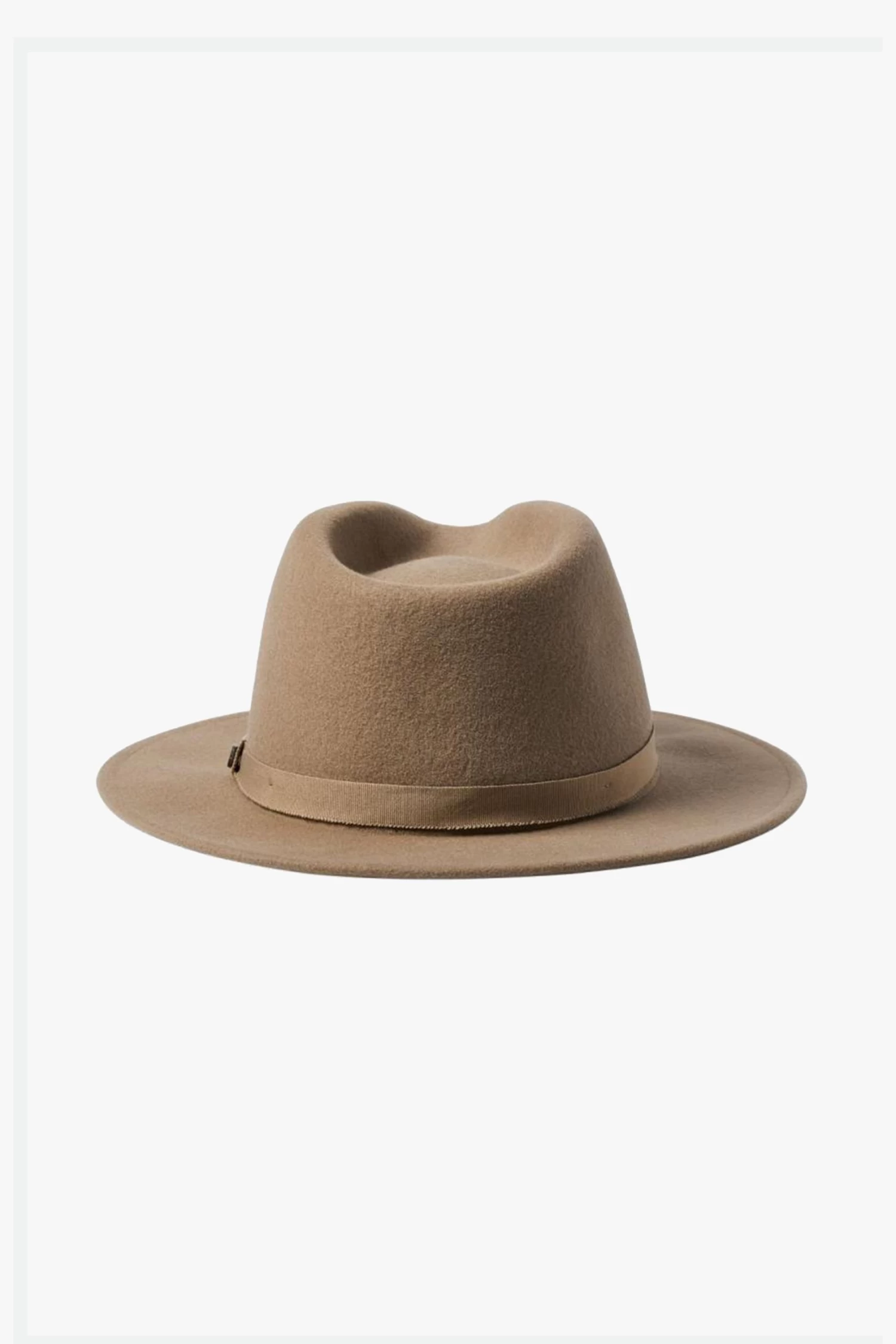 Brixton Messer Sand Packable Wool Felt Fedora Hat 5 Brixton Messer Sand Packable Wool Felt Fedora Hat - Image 3