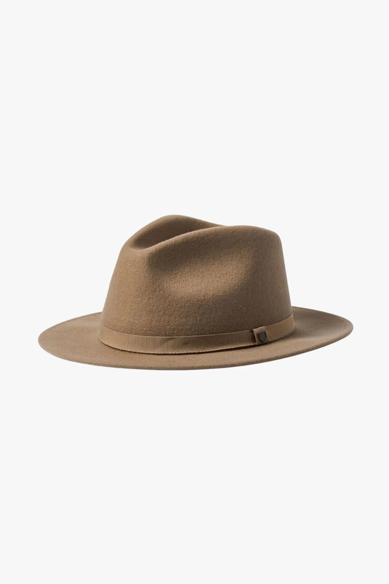 Brixton Messer Sand Packable Wool Felt Fedora Hat 3 Brixton Messer Sand Packable Wool Felt Fedora Hat