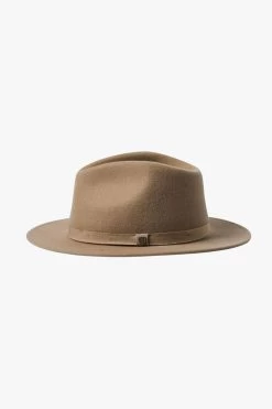 Brixton Messer Sand Packable Wool Felt Fedora Hat 6 Brixton Messer Sand Packable Wool Felt Fedora Hat -Fashion Clothing Store messertanhat