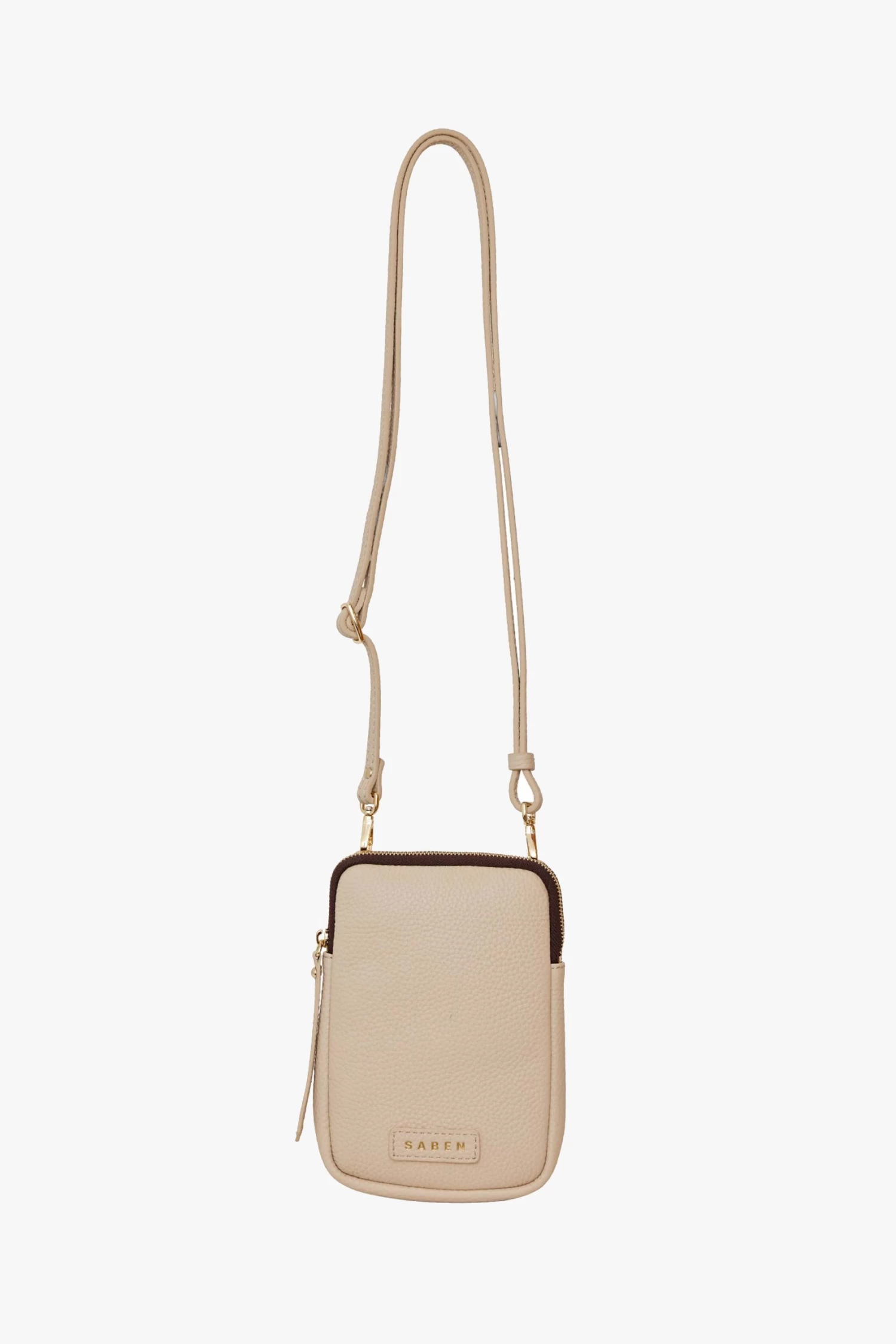 Nikko Parchment Leather Phone Sling 3 Nikko Parchment Leather Phone Sling