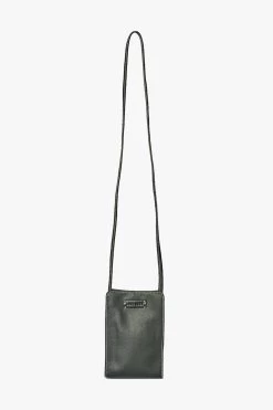 Paloma Black Recycled PU Crossbody Phone Bag