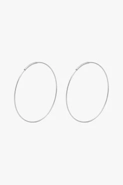 Pilgrim Raquel 36mm Silver Hoop Earring EOL