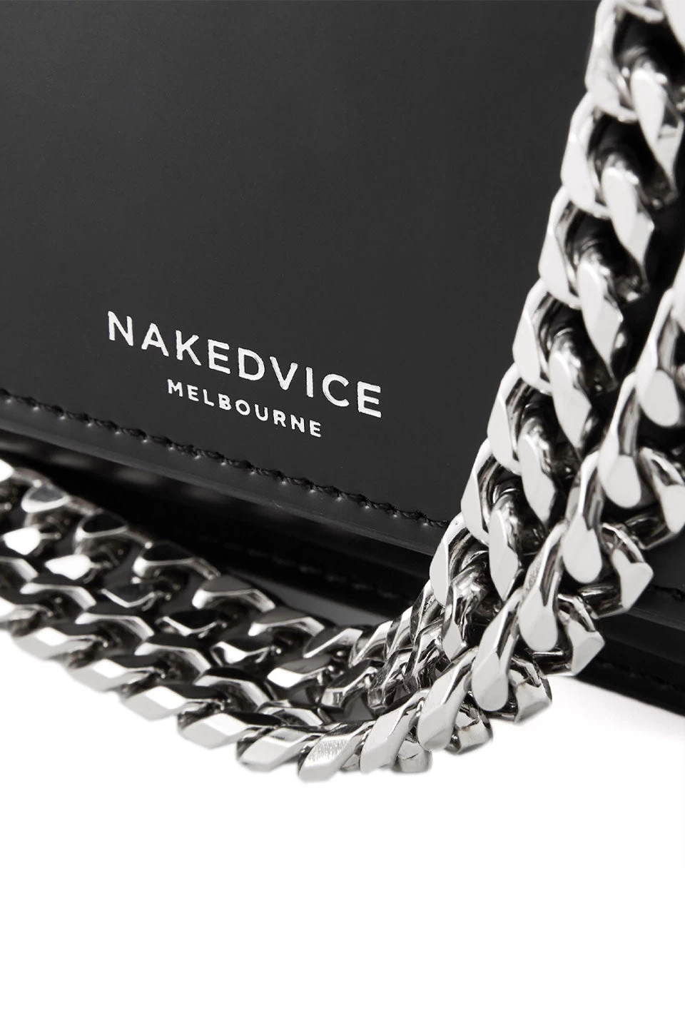 The Regis Silver Chain Side Bag Black 7 The Regis Silver Chain Side Bag Black - Image 5