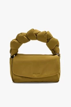 Rellino Caper Silver Hardware Clutch With Knot Strap